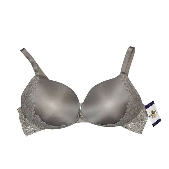 Torrid Curves 48D Gray Bra Lace Accent Lightly Lined Bow Plus Size Intimates - Picture 13 of 13